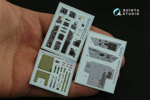 Quinta Studio QD32101 F/A-18C Early 3D-Printed &amp;amp; coloured Interior on decal paper (for Academy kit) 1/32 – immagine 2