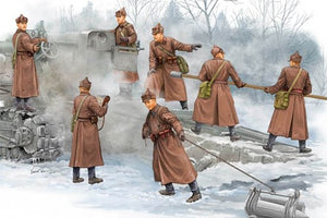 Trumpeter 00427 Équipage d&amp;#39;artillerie de l&amp;#39;obusier soviétique B-4 (1/35)