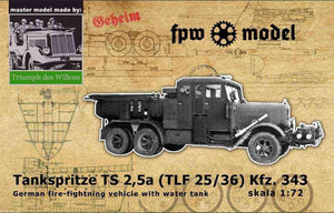 FPW Modèle TDW002 Triumph des Willens - Tankspritze (TS 2.5a) TLF 25/36 1/72