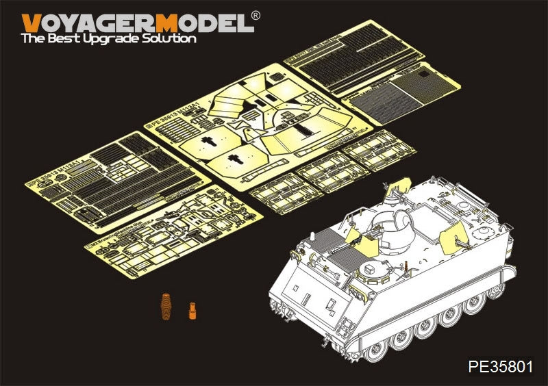 Maquette Voyager PE35801 Véhicule blindé de transport de troupes USM113A1 moderne (Guerre du Vietnam) - Modèle de base pour AFV CLUB AF35113 1/35