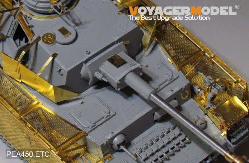 Voyager modèle PEA450 WWII allemand Pz.Kpfw.IV Ausf.J &amp;quot;Thoma Shields&amp;quot; treillis métallique schürzen (dernière production) (POUR Boder 35008) 1/35 – image 13
