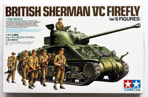Tamiya 25174 British Tank Sherman VC Firefly (w/6 Figures) 1/35