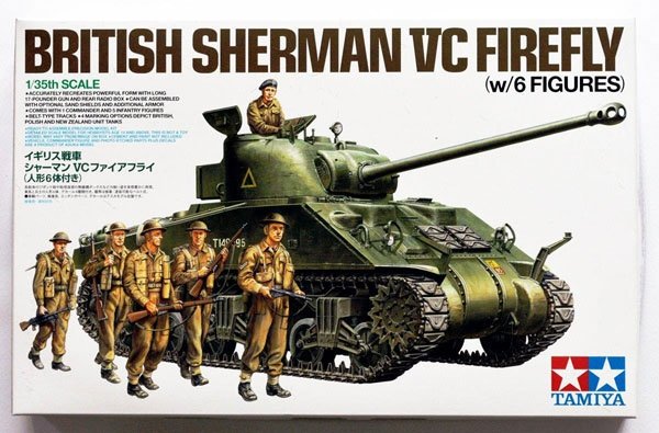 Tamiya 25174 British Tank Sherman VC Firefly (w/6 Figures) 1/35