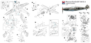 Hobby 2000 32009 Messerschmitt Bf-109 E-3 Legion Condor (DRAGON + CARTOGRAPHIE + MASQUE) 1/32 – image 2