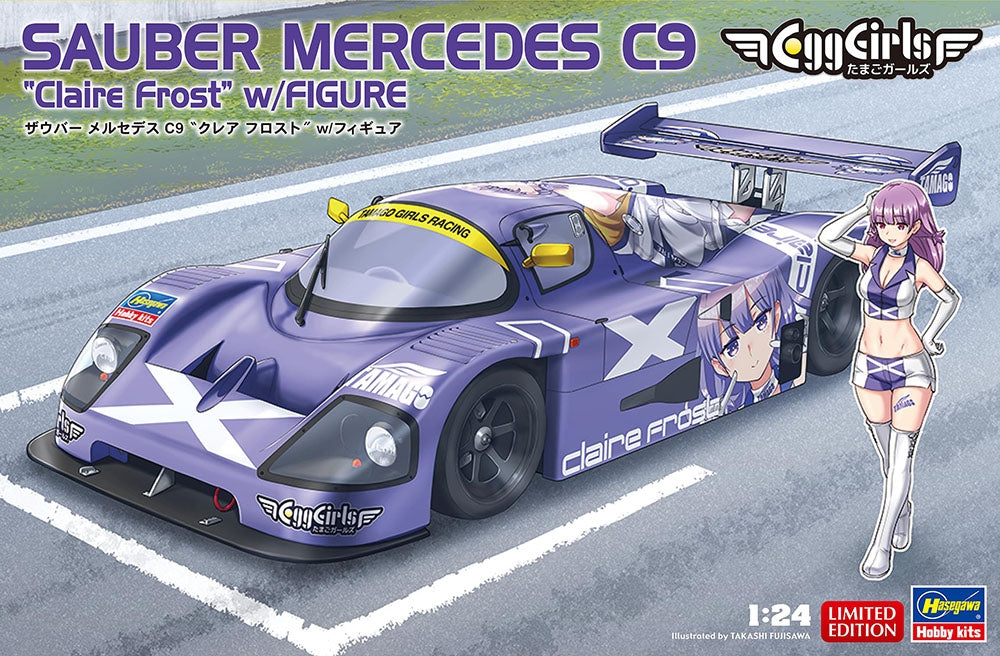Hasegawa SP582 Egg Girls Sauber Mercedes C9 Claire Frost w/Figure 1/24 – immagine 2