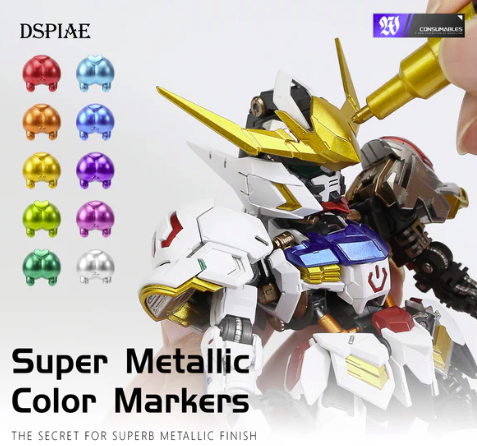 DSPIAE MKA-01 Super Metallic Color Marker Red – immagine 3