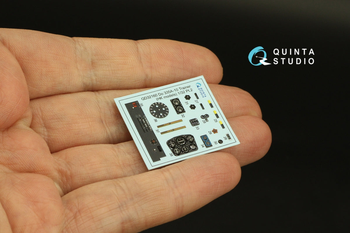 Quinta Studio QD32160 Do 335A-10 3D-Printed &amp;amp; coloured Interior on decal paper (HK models) 1/32 – zdjęcie 4