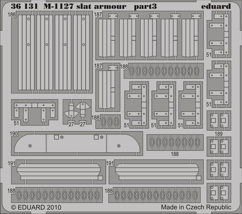 Eduard 36131 M-1127 slat armour 1/35 Trumpeter – immagine 3