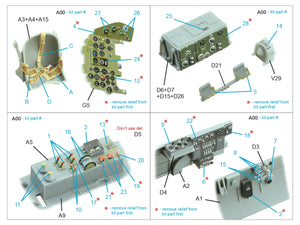 Quinta Studio QD32238 Mitsubishi J2M3/5/6 Raiden 3D-Printed coloured Interior on decal paper (Hasegawa) 1/32 – immagine 10