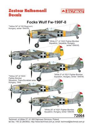 Techmod 72064 - Focke-Wulf Fw 190F-8 1/72