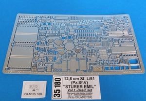 Aber 35180 German tank destroyer 12,8 cm Sf. L/61 (Pz.Sf.V) Sturer Emil - vol.1 - basic set 1/35