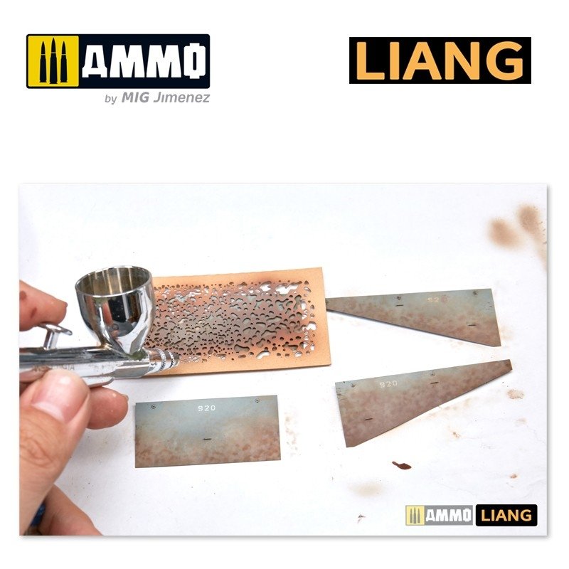 Liang 0001 Weathering Airbursh Stencils – Bild 2