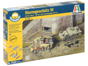Italeri 7522 Sd.kFZ 142/1 STURMGESCH.III (2x fast kit) 1/72