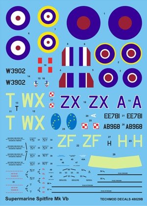 Techmod 48029 - Supermarine Spitfire Mk VB 1/48