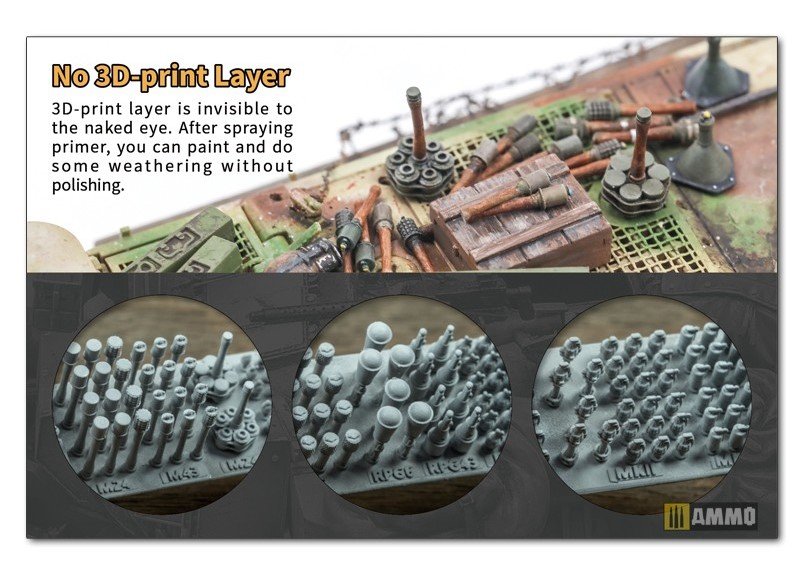 Liang 0422 3D-Print USA Grenade WWII x 60 1/35 – Bild 2