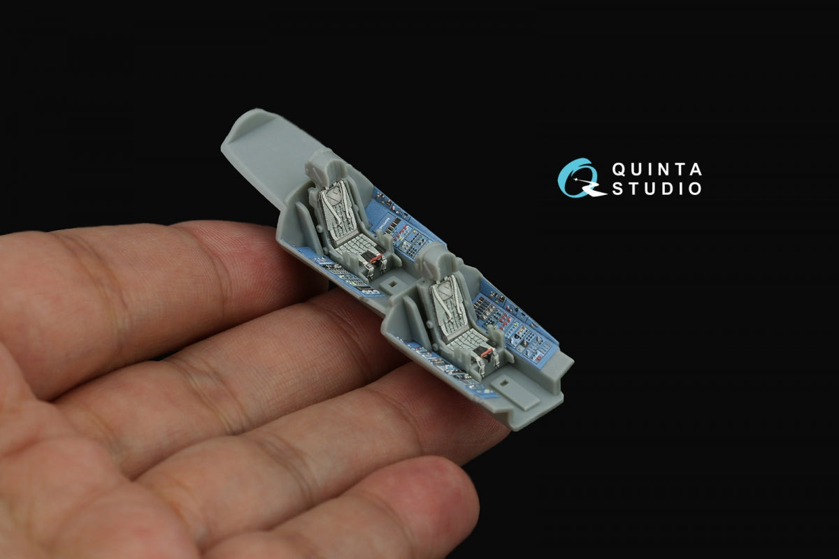 Quinta Studio QD+72177 Su-30MKK 3D-Printed &amp;amp; coloured Interior on decal paper (Trumpeter) (with 3D-printed resin part) 1/72 – immagine 10