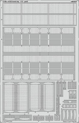 Eduard 72682 B-52G bomb bay 1/72 MODELCOLLECT – immagine 2