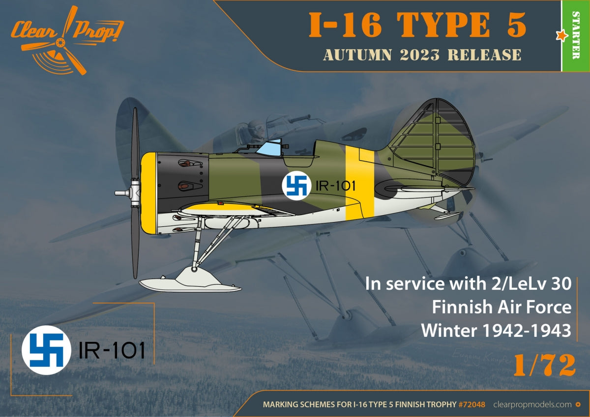 Clear Prop! CP72048 I-16 type 5 In Finnish Service STARTER KIT 1/72 – Bild 5