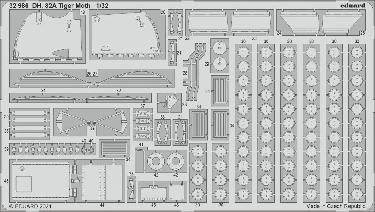 Eduard BIG33132 DH. 82A Tiger Moth ICM 1/32 – immagine 3