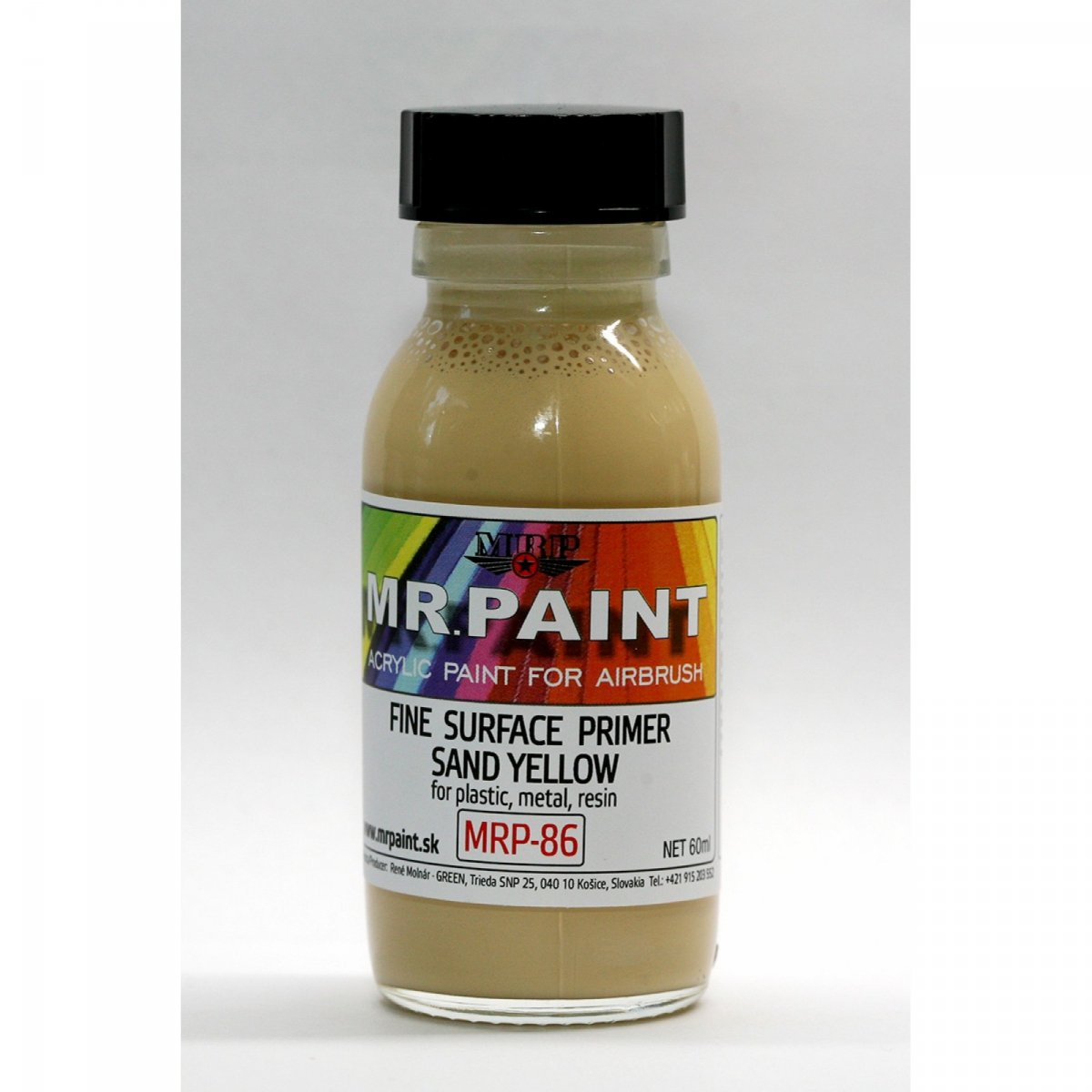 Apprêt de surface fin MR. Paint MRP-LPY - Jaune sable 50 ml