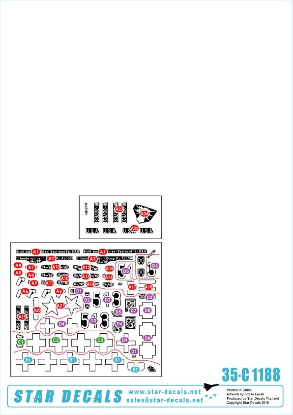 Star Decals 35-C1188 German Sherman 1/35 – immagine 2