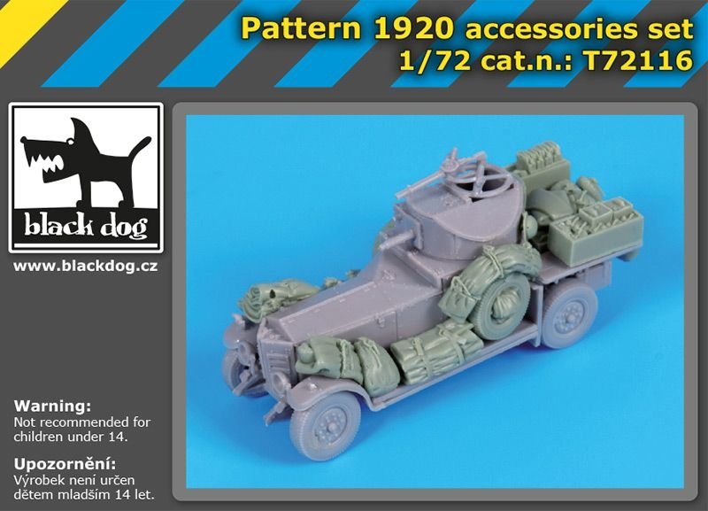 Black Dog T72116 Pattern 1920 accessories set for Roden 1/72 – image 5