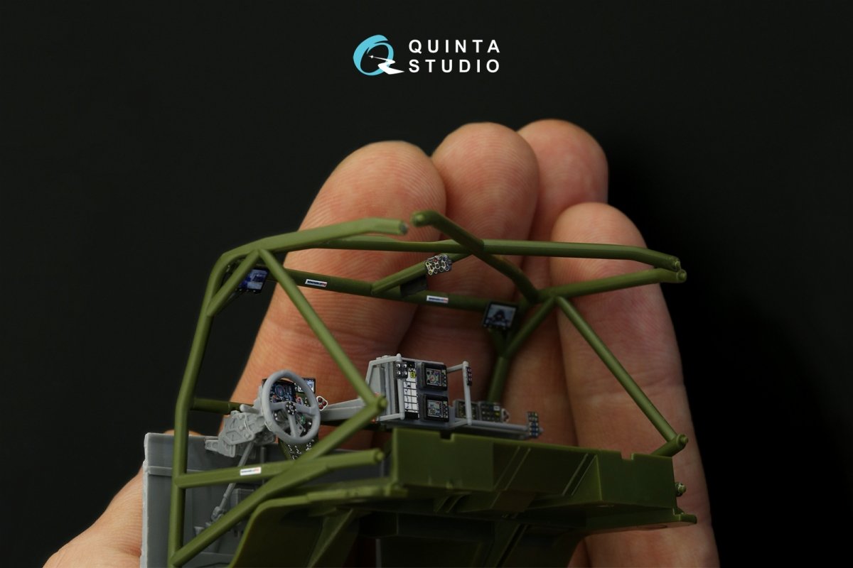 Quinta Studio QDS-35068 KAMAZ-43509 3D-Printed &amp;amp; coloured Interior on decal paper (Zvezda) (Small version) 1/35 – zdjęcie 7