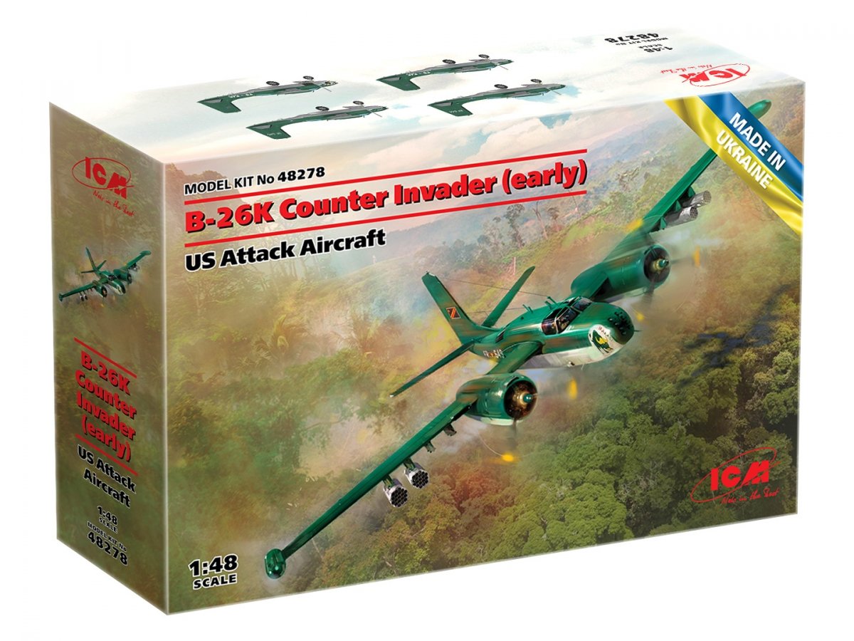 ICM 48278 B-26K Counter Invader (early), US Attack Aircraft 1/48 – imagen 2