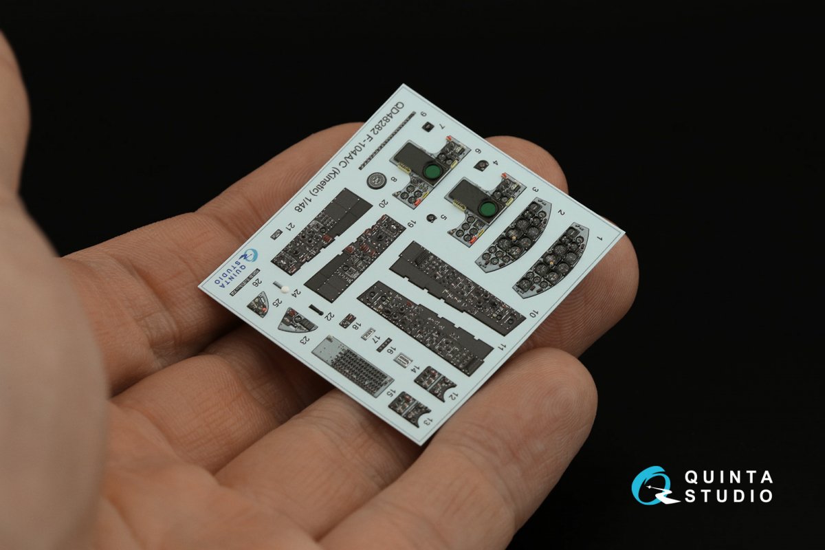 Quinta Studio QD48282 F-104A/С 3D-Printed &amp;amp; coloured Interior on decal paper (Kinetic) 1/48 – zdjęcie 4
