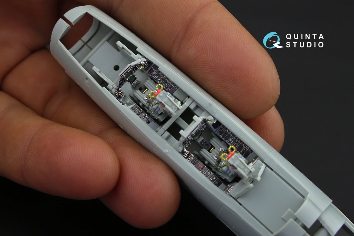 Quinta Studio QD72024 F-14A 3D-Printed &amp;amp; coloured Interior on decal paper (for Academy kit) 1/72 – immagine 3