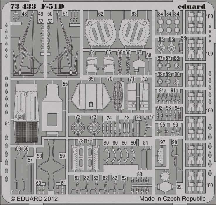 Eduard 73433 F-51D S. A. 1/72 ITALERI – immagine 2