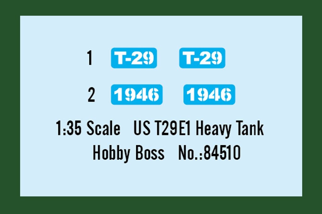 Hobby Boss 84510 US T29E1 Heavy Tank 1/35 – image 4