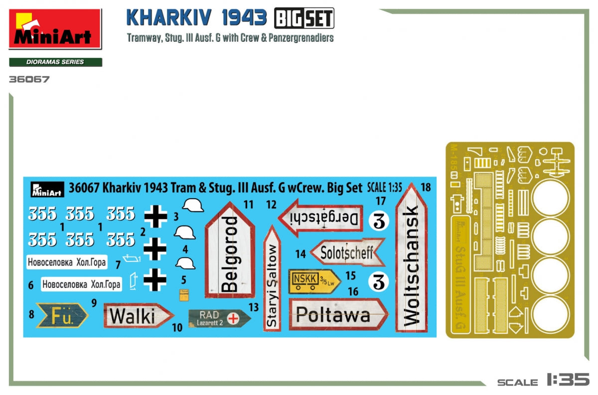 Miniart 36067 Kharkiv 1943 : Tram &amp;amp; Stug. III Ausf. G avec équipage. GRAND ENSEMBLE 1/35 – image 10