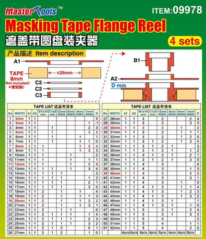 Trumpeter 09978 Masking Tape Flauge Reel - 4 sets – immagine 4