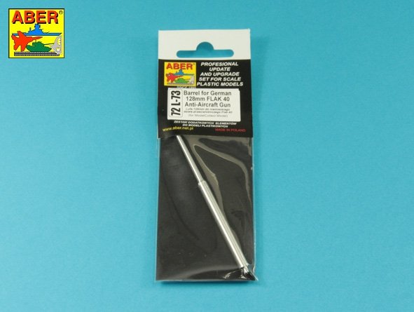 Aber 72L-73 Lufa 128mm do niemieckiego działa przeciw lotniczego Flak 40 1/72 – immagine 2
