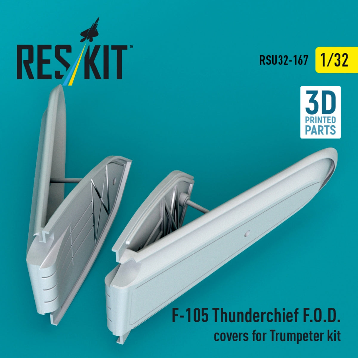 RESKIT RSU32-0167 F-105 Thunderchief F.O.D. covers for Trumpeter kit (3D Printed) 1/32
