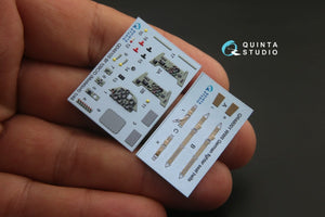 Quinta Studio QD48105 Bf 109C/D 3D-Printed &amp;amp; coloured Interior on decal paper (for Modelsvit kit) 1/48 – zdjęcie 3