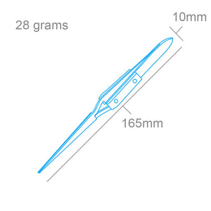 Modelcraft PTW1127 Reverse Action Tweezers Straight Tip/Fibre Grip (160mm) – immagine 2