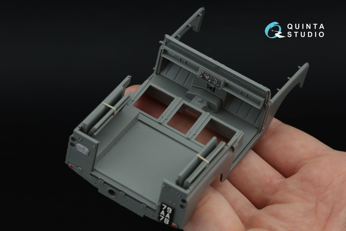 Quinta Studio QD+35139 Land Rover 88 series II family 3D-Printed &amp;amp; coloured Interior on decal paper (AK Interactive) (with 3D-printed resin parts) 1/35 – immagine 12
