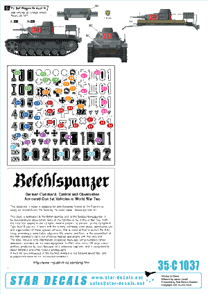Star Decals 35-C1037 Befehlspanzer # 2 1/35 – immagine 2