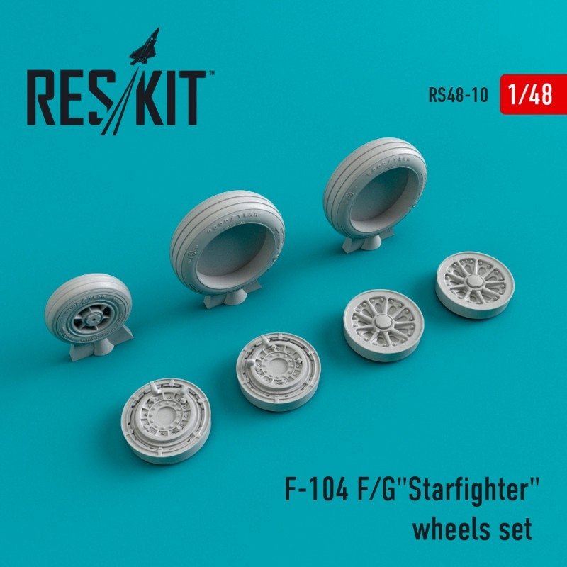 RESKIT RS48-0010 F-104 (F/G) &amp;quot;Starfighter&amp;quot; wheels set 1/48