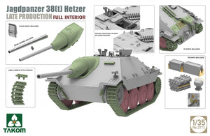 Takom 2172 Jagdpanzer 38(t) Hetzer Late Production Full Interior 1/35 – immagine 3