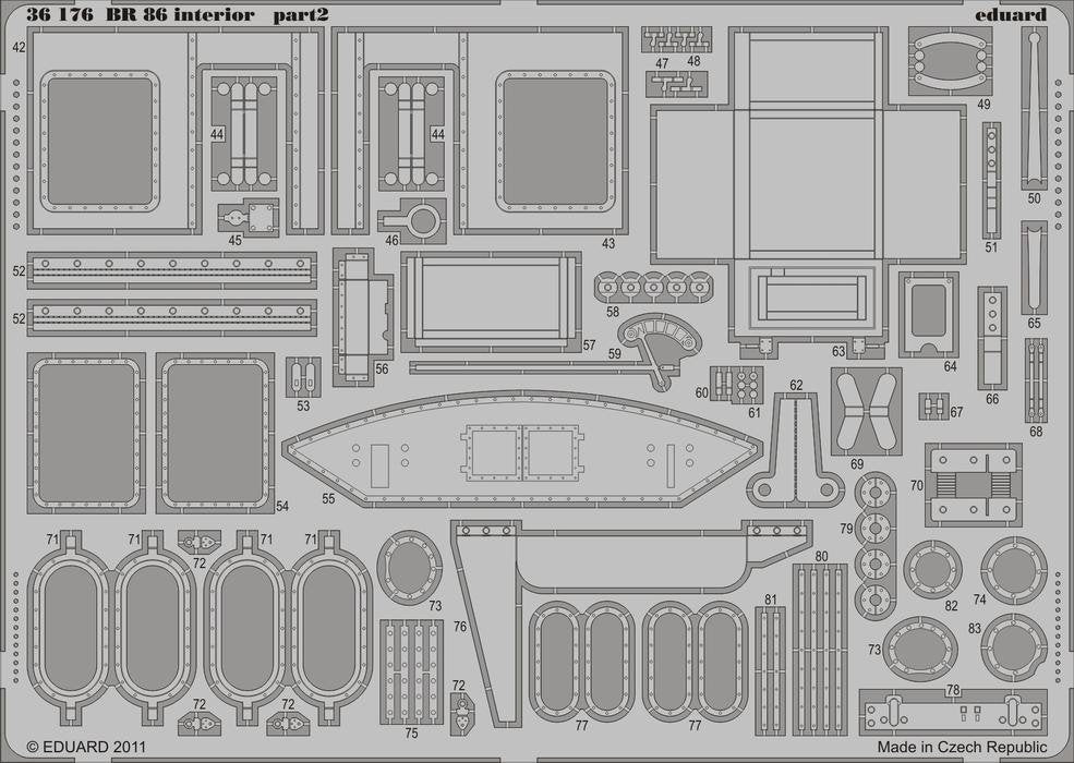 Eduard 36176 BR 86 interior 1/35 Trumpeter – Bild 2