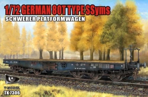 T-Model TK7306 Allemand 80T Type SSyms Schwerer platormwagen 1/72