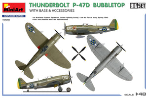 MiniArt 48018 THUNDERBOLT P-47D BUBBLETOP WITH BASE &amp;amp; ACCESSORIES. BIG SET 1/48 – imagen 4
