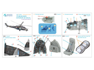 Quinta Studio QD+72185 Mi-24V NATO 3D-Printed &amp;amp; coloured Interior on decal paper (Hobby Boss/ARK Models) (with 3D-printed resin parts) 1/72 – Bild 13