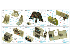 Intérieur coloré imprimé en 3D sur papier décalcomanie Quinta Studio QD32178 TBM-3 Avenger (Trumpeter) 1/32 – image 2
