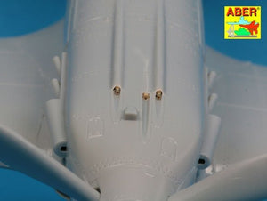 Armement Aber A48114 pour chasseur soviétique MIG-3 : 2 mitrailleuses 7,62 ShKAS ; 1 mitrailleuse UBS de 12,7 mm ; tube de Pitot (1/48) – image 4