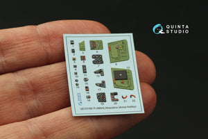 Quinta Studio QD72165 P-39Q/N Airacobra 3D-Printed coloured Interior on decal paper (Arma Hobby) 1/72 – immagine 5
