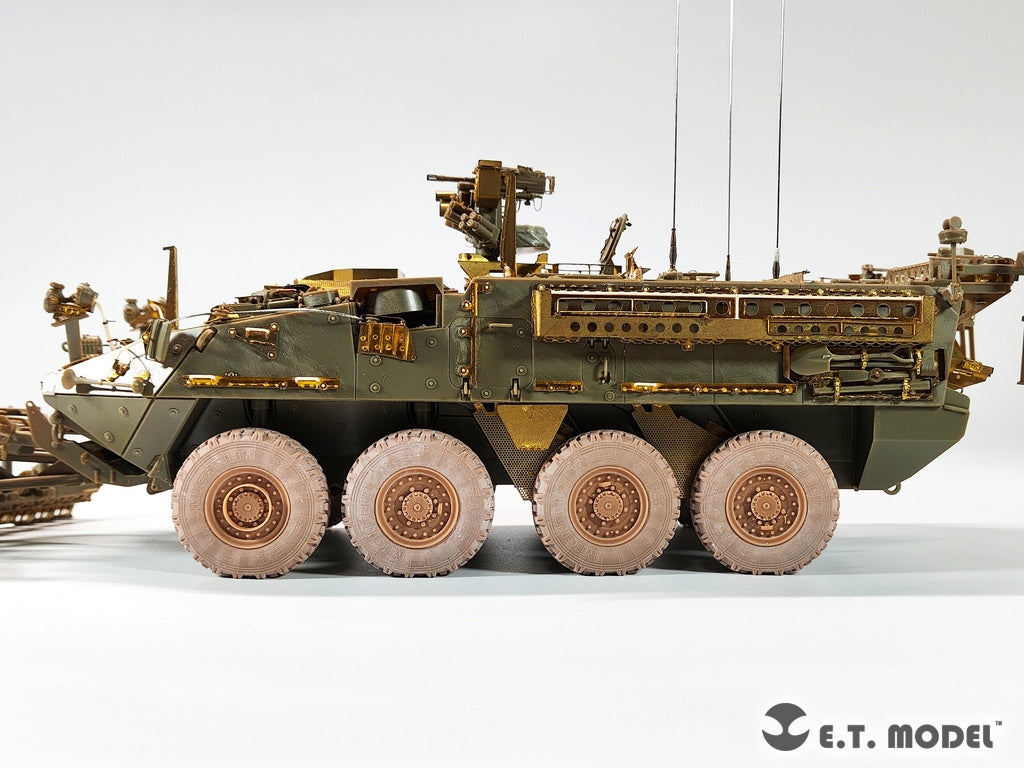 E.T. Model P35-149 U.S.Army Stryker Armored Vehicle Sagged Wheels For AFV CLUB kit 1/35 – immagine 7